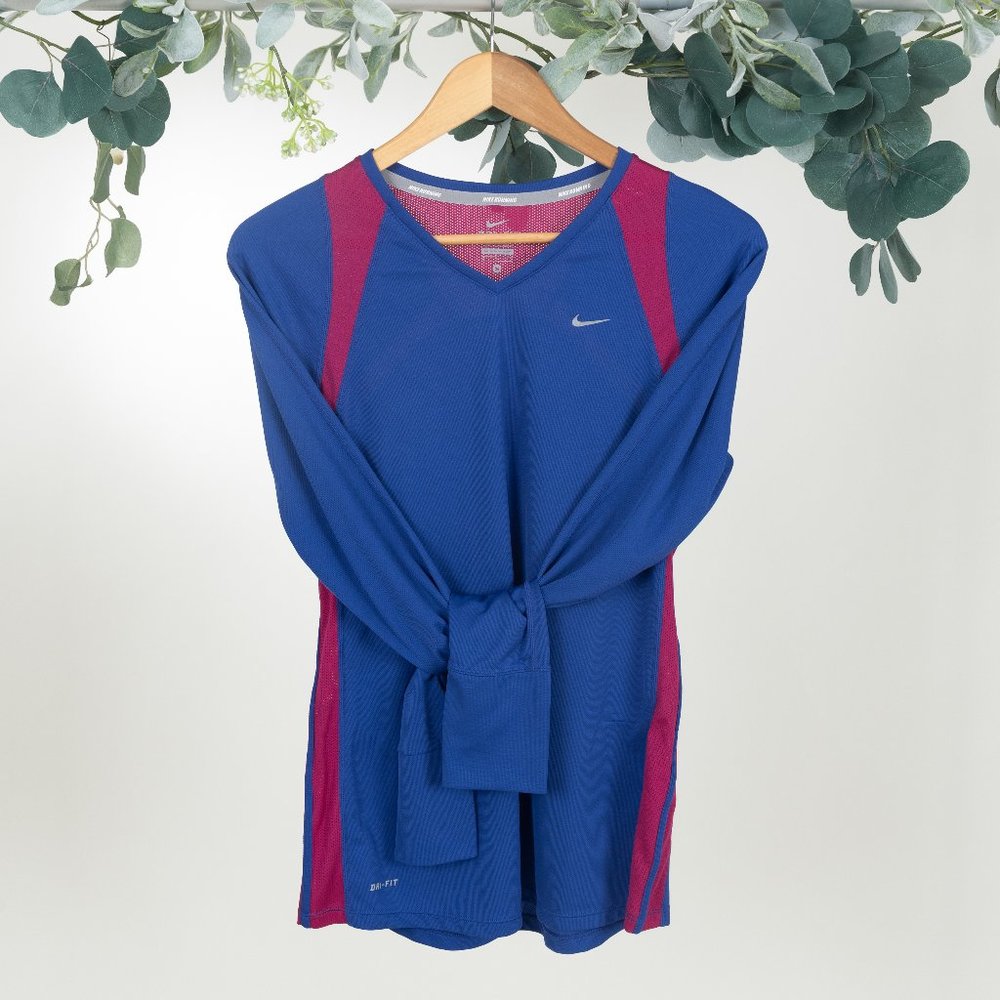 NIKE WOMEN'S RUNNING DRI-FIT JERSEY ATHLETIC TOP